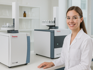 Image showing Thermo 1300 and 1600 series gas chromatographs.