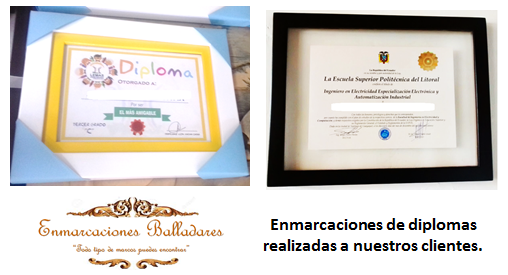 Enmarcaciones con vidrios