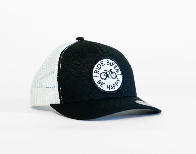 Thumbnail: Ride Bikes Be Happy Trucker Hat 