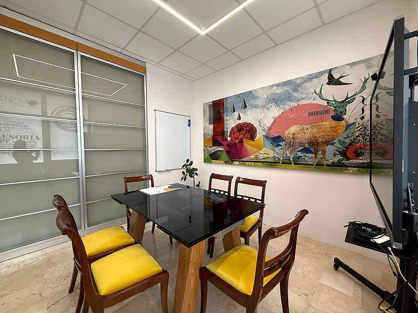 Sala privada de reuniones en Exnovo Coworking