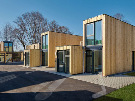 Unos coquetos microapartamentos en contenedores de transporte en Alemania