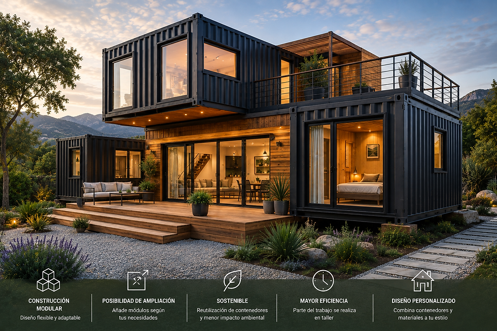 Casa contenedor modular moderna
