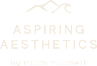 Aspiring Aesthetics Logo in White