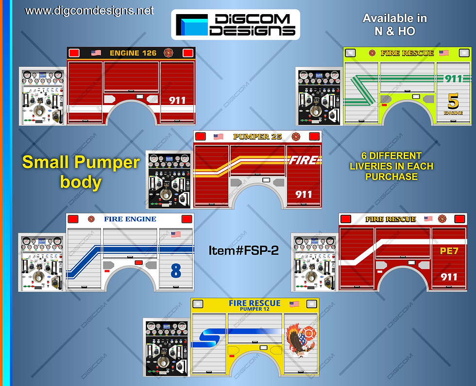 Thumbnail: HO Small Pumper body — First Responders Series