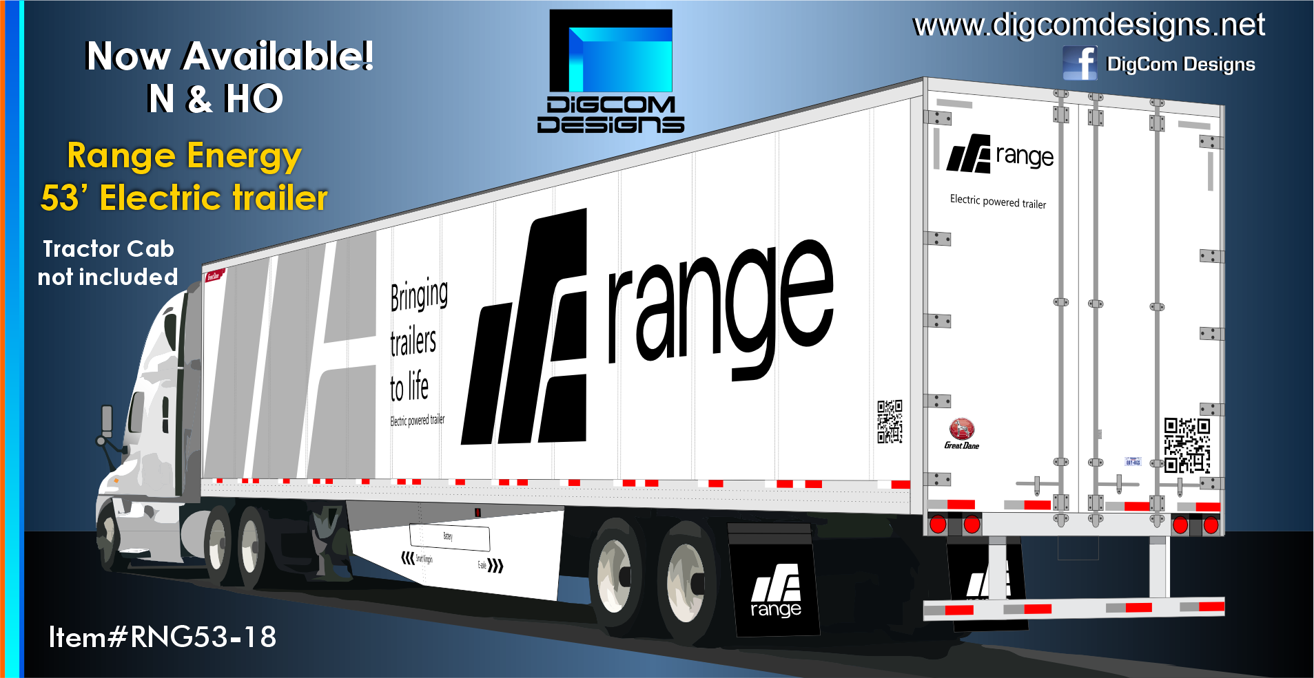 HO-Range Energy 53' Electric Trailer