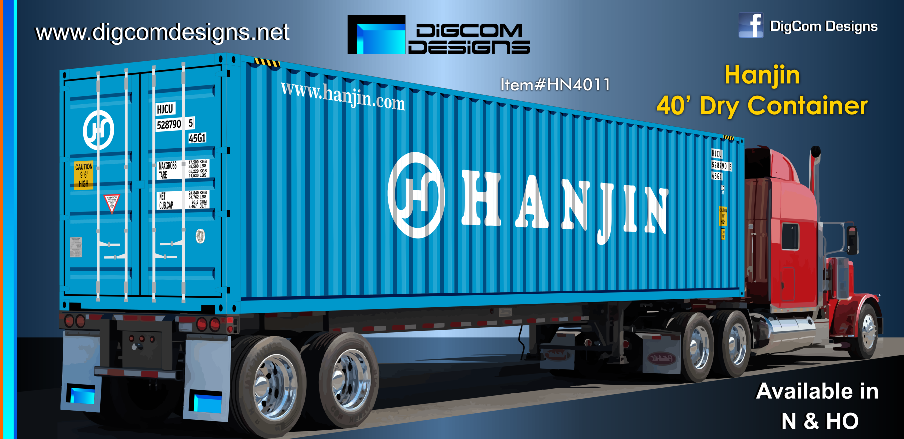 HO - Hanjin 40' Dry Container