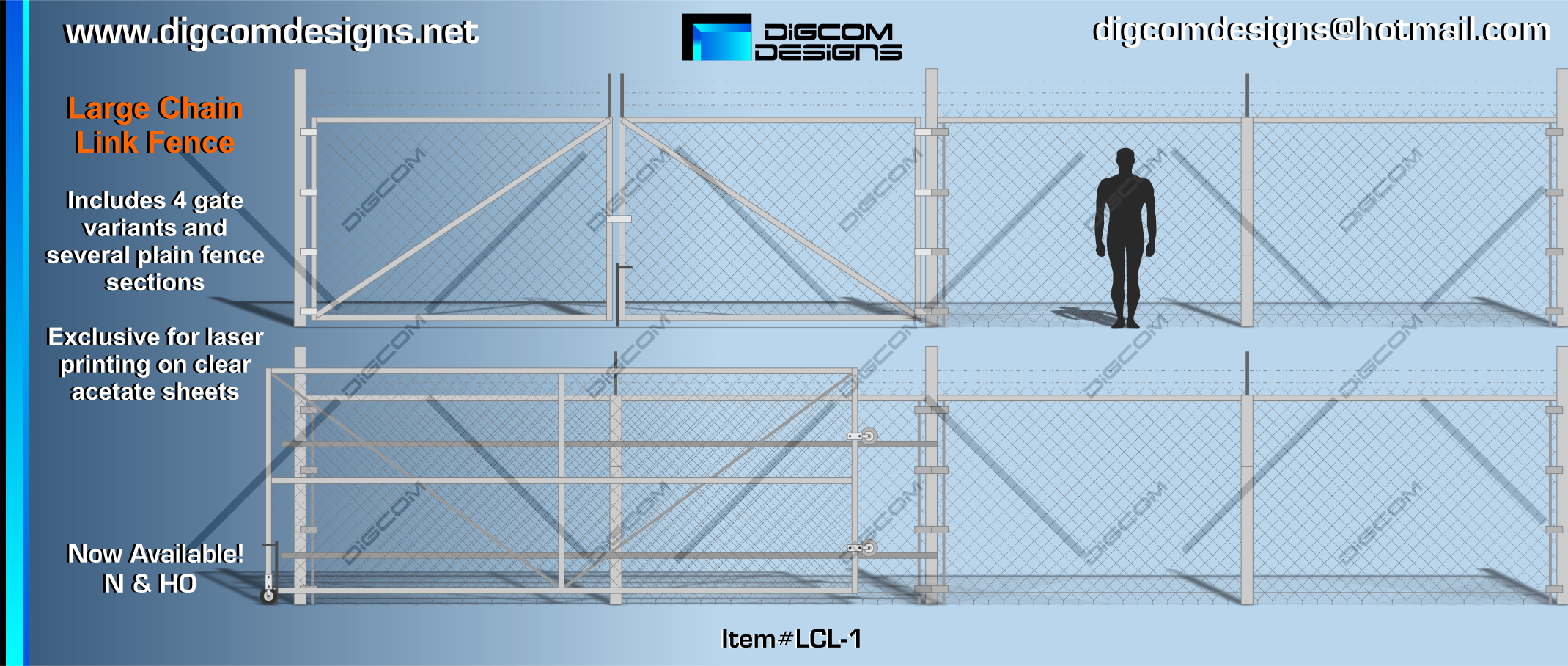 N-Large Chain Link Fence