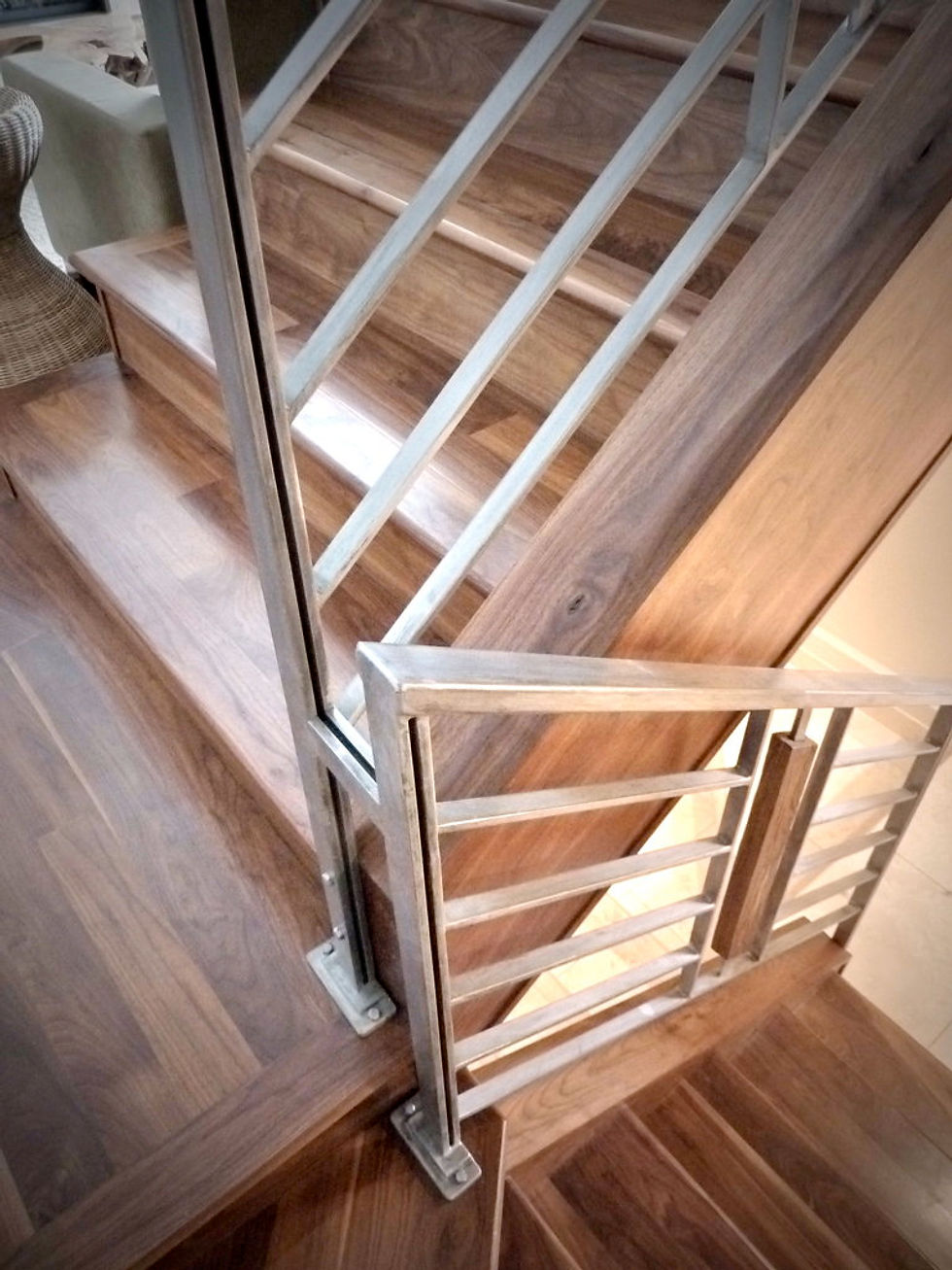 Nautical Style Steel and Walnut