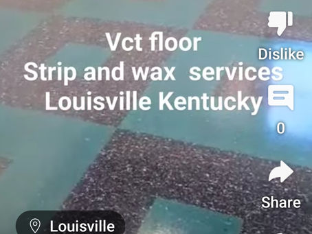 Vct floor strip and wax Louisville Kentucky video testimonial.
