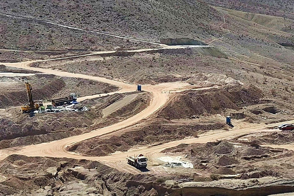 One of two drill rigs in operation at Hot Chili’s La Verde porphyry discovery within its Costa Fuego copper-gold project, coastal Chile. Credit: File