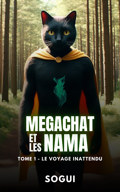 Couverture du Tome 1 des aventures de Mégachat et des NAMA