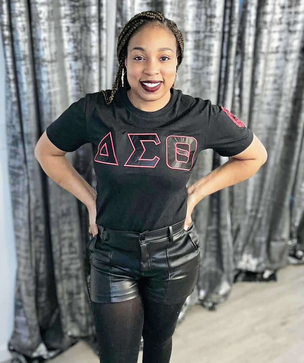 Thumbnail: Black & Red Greek Delta Shirt