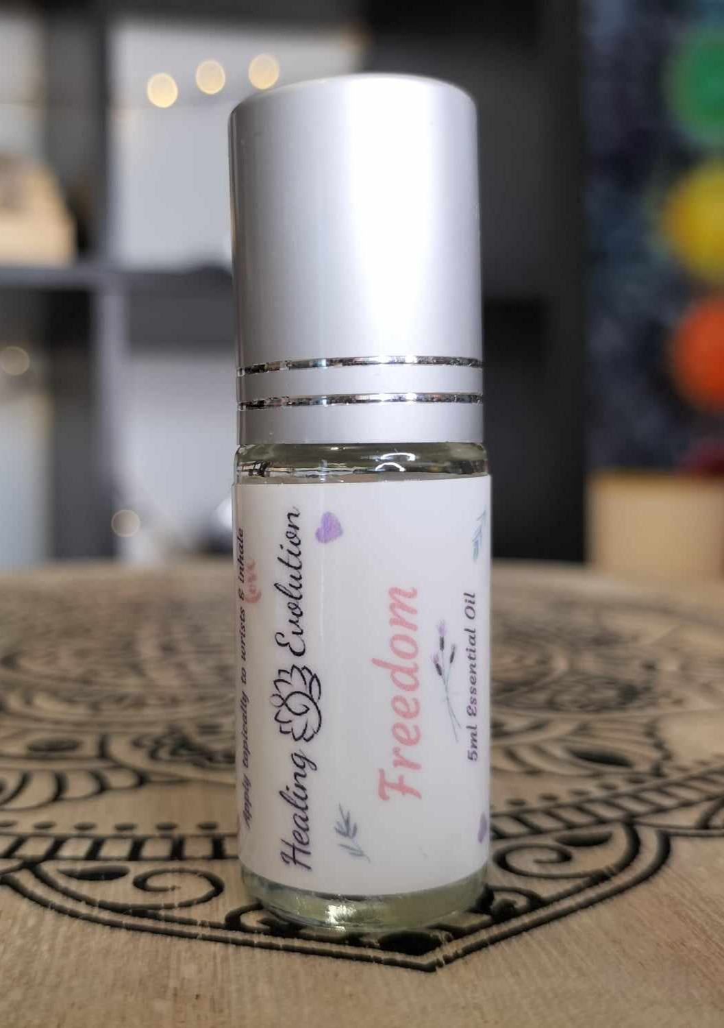 Trish Nash Aromatherapist Freedom emotional healing essential oil with one essential oil bottle