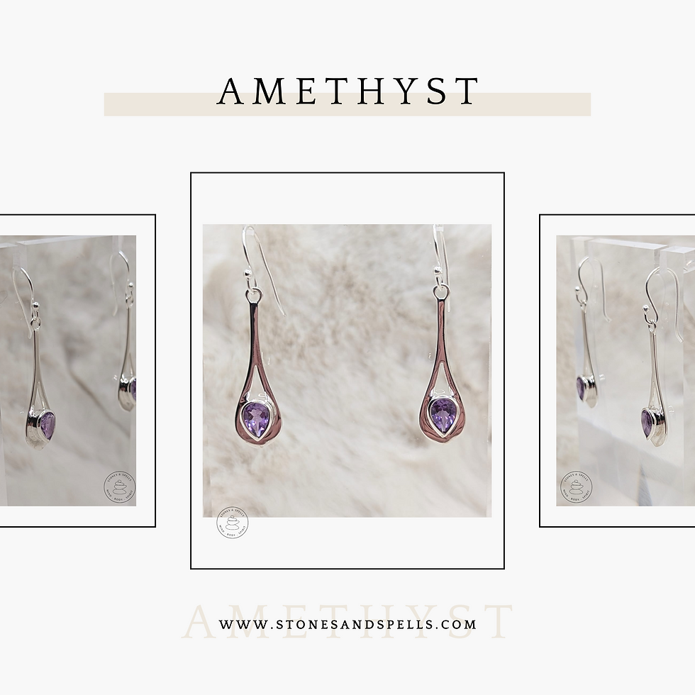 Amethyst Drop Earrings