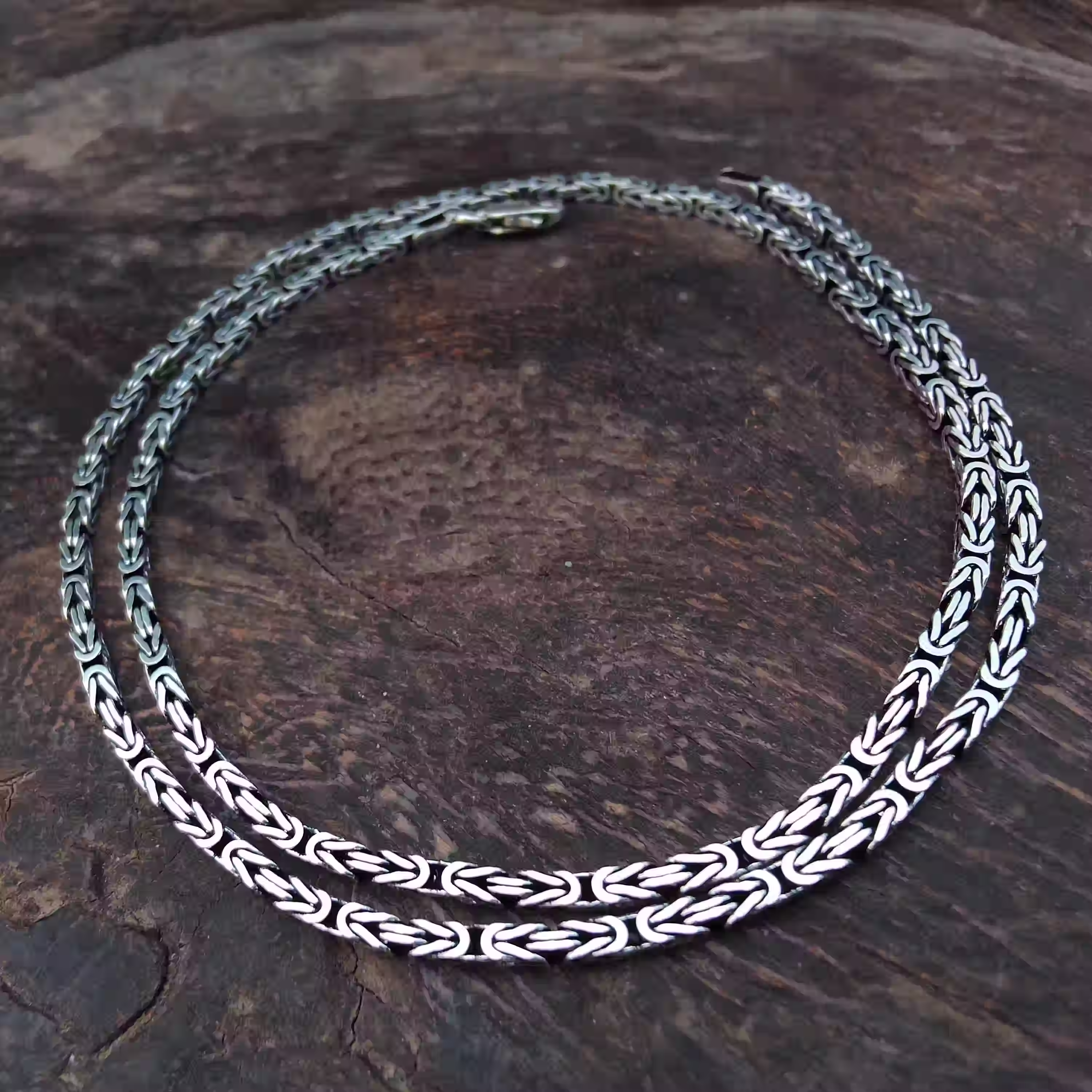 Byzantine chain sterling silver 50-55-60cm