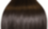 close up of hair #2 brown tape in ahead of hair