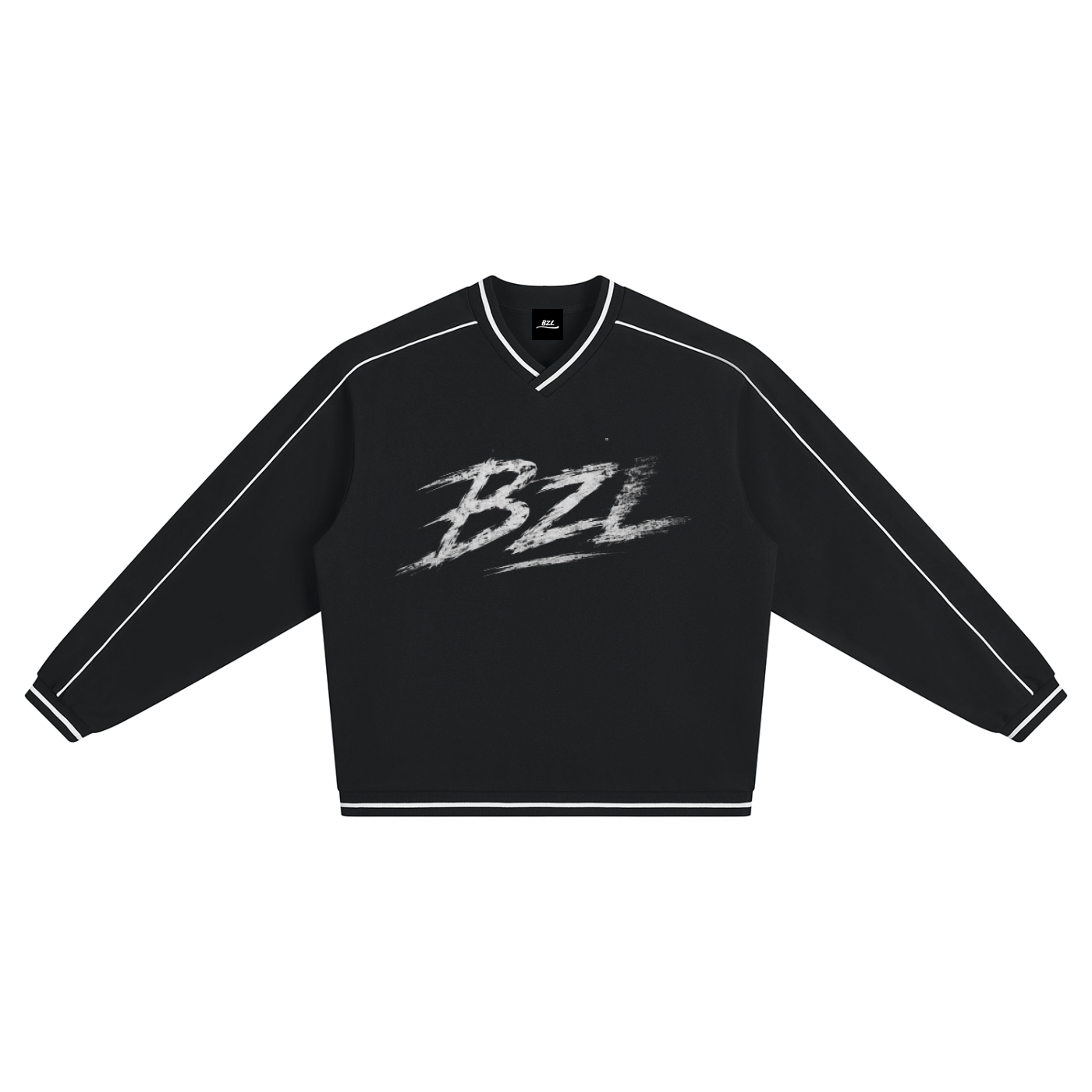 BZL Color Block V-Neck Sweatshirt