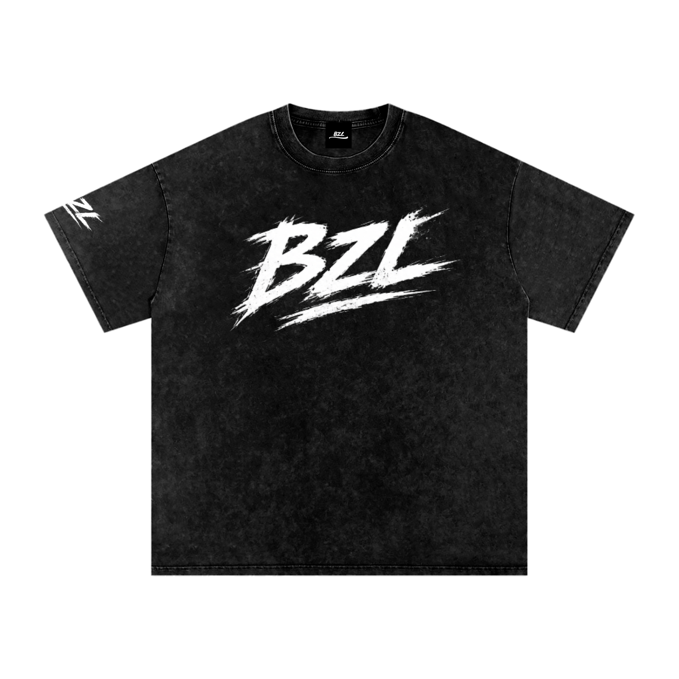 BZL Men Snow Washed Oversized Cotton T-Shirt