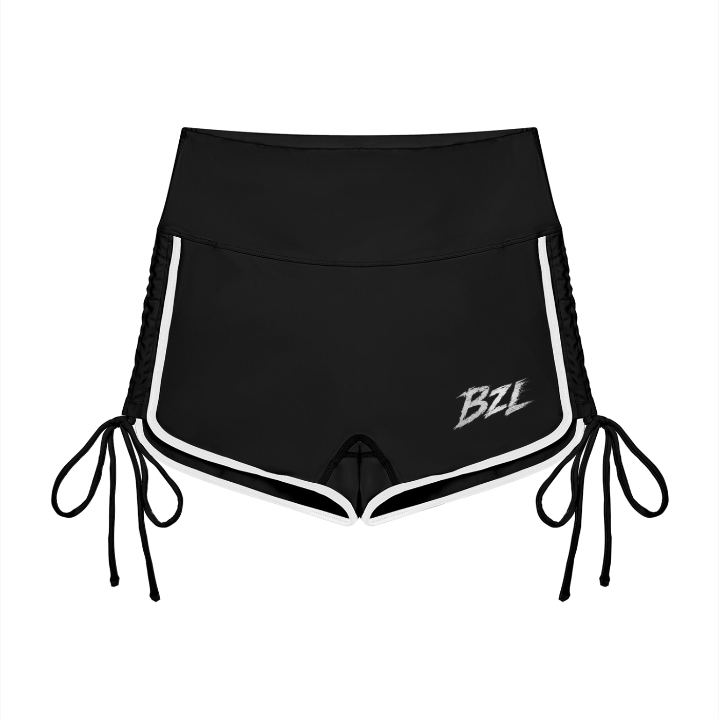 BZL Women’s Color Block High Waisted Yoga Shorts