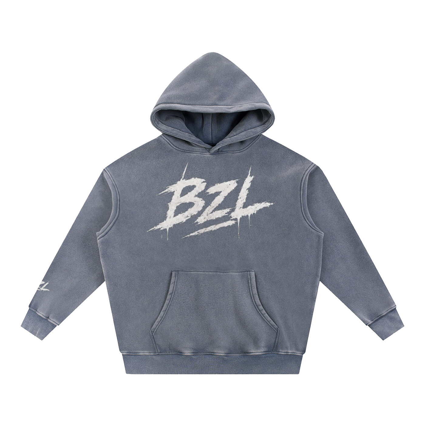 BZL Snow Wash Fleece Oversize Hoodie