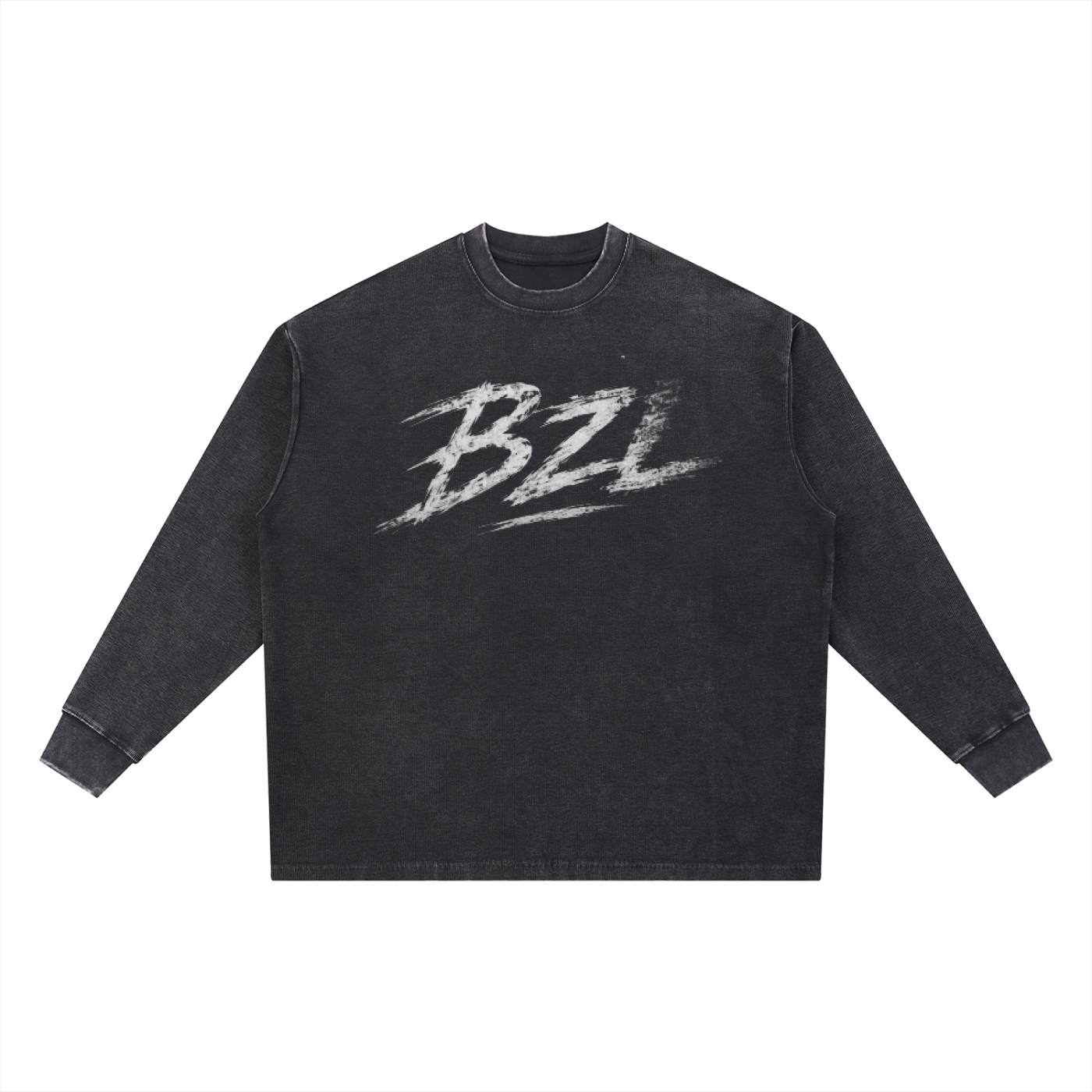 BZL Mineral Wash Waffle Oversized T-Shirt