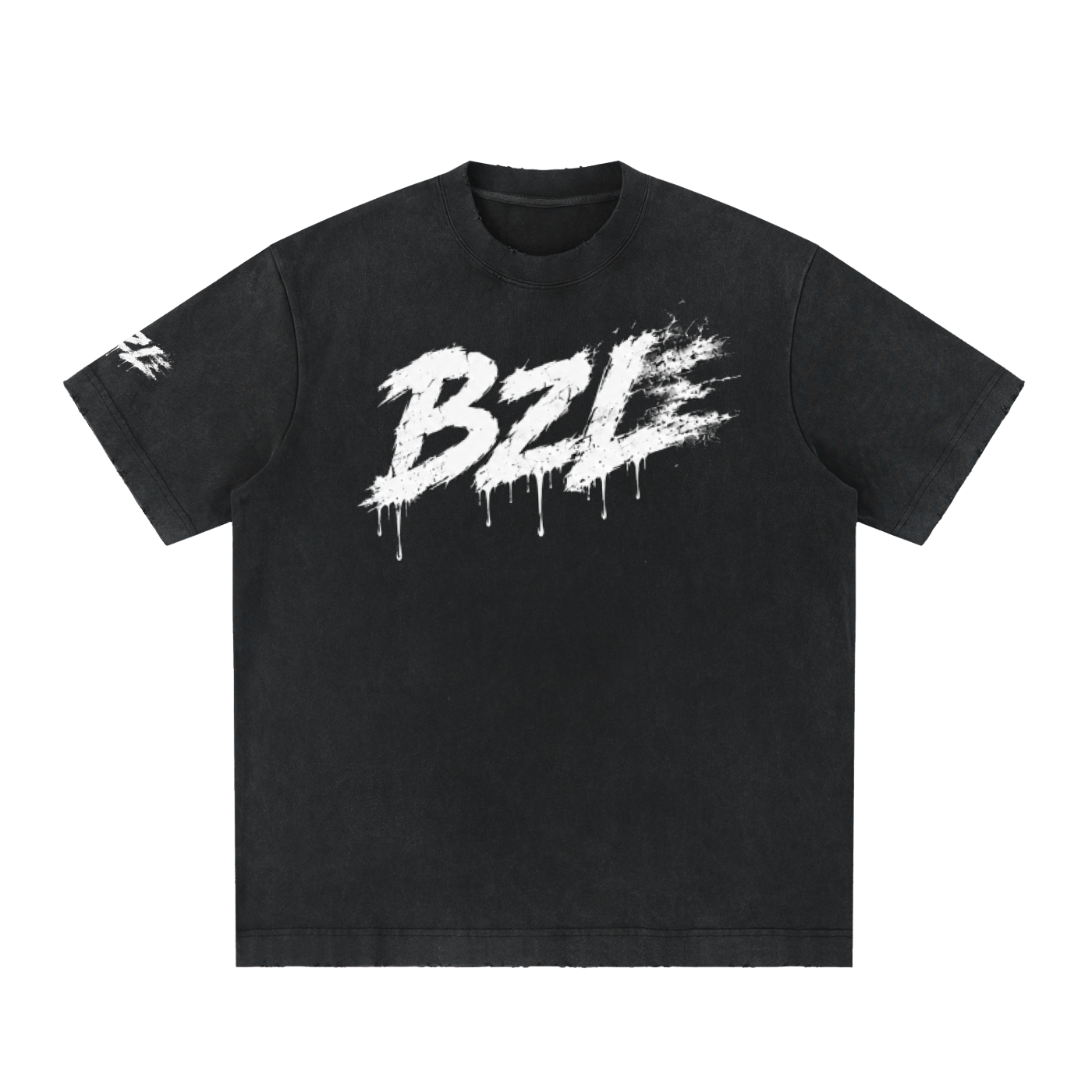 BZL Vintage Washed Frayed T-Shirt