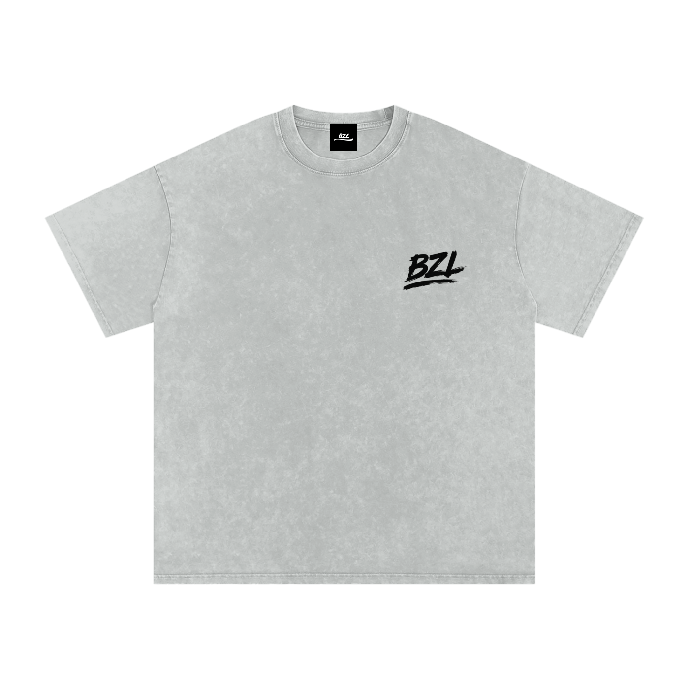 BZL Snow Washed Oversized Cotton T-Shirt