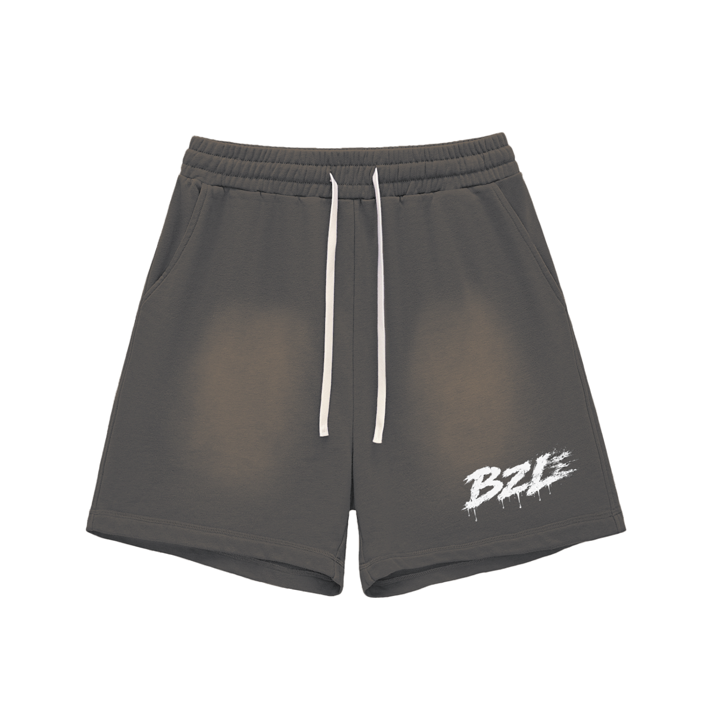 BZL Sun Fade Raw Edge Cotton Shorts