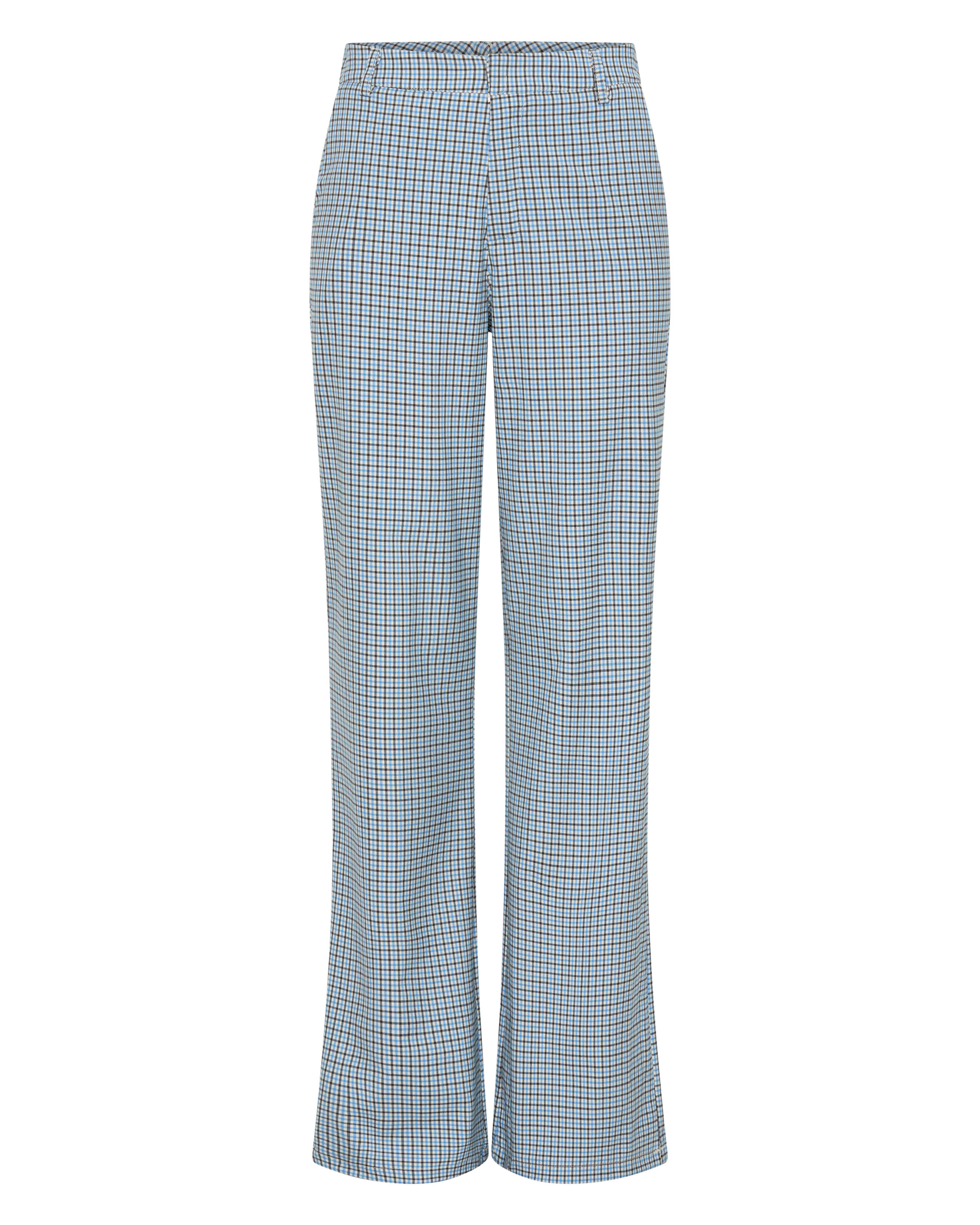 High Waist Trousers in Check
