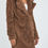 Thumbnail: Longline Fluffy Teddy Coat with Functional Pockets