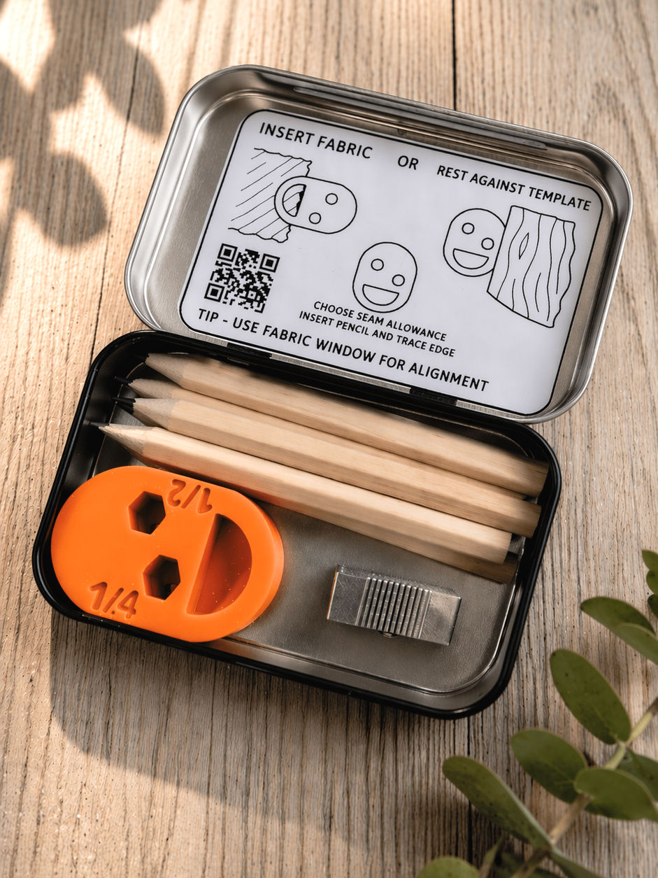 Thumbnail: Seam Bean™ ~ Imperial ~Your Smiley Seam Allowance Tool Kit