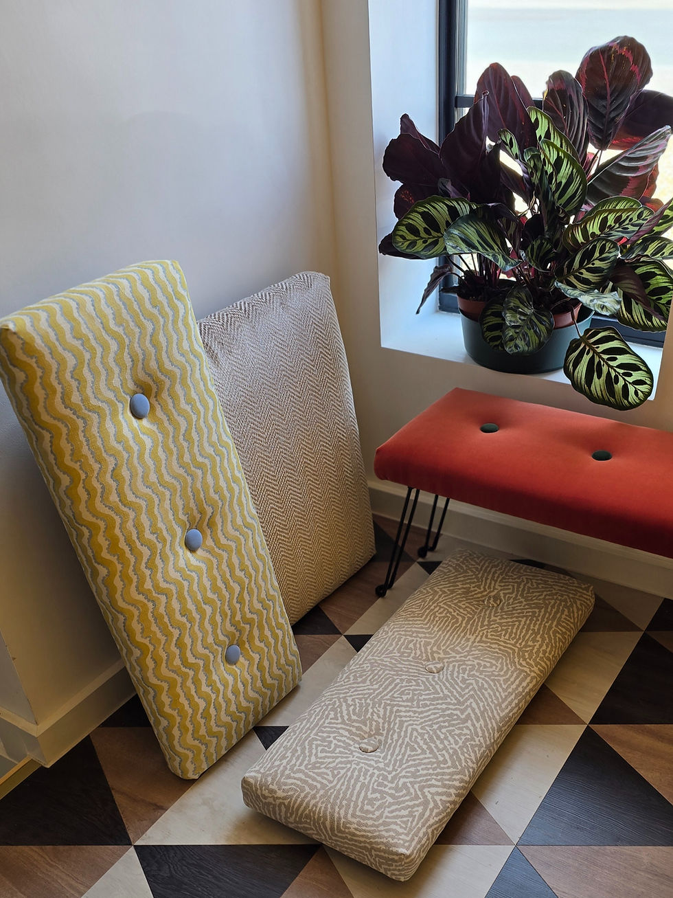 Thumbnail: Fabric Sample ~  Bespoke Foldstool ~ Design your own Patterned Footstool