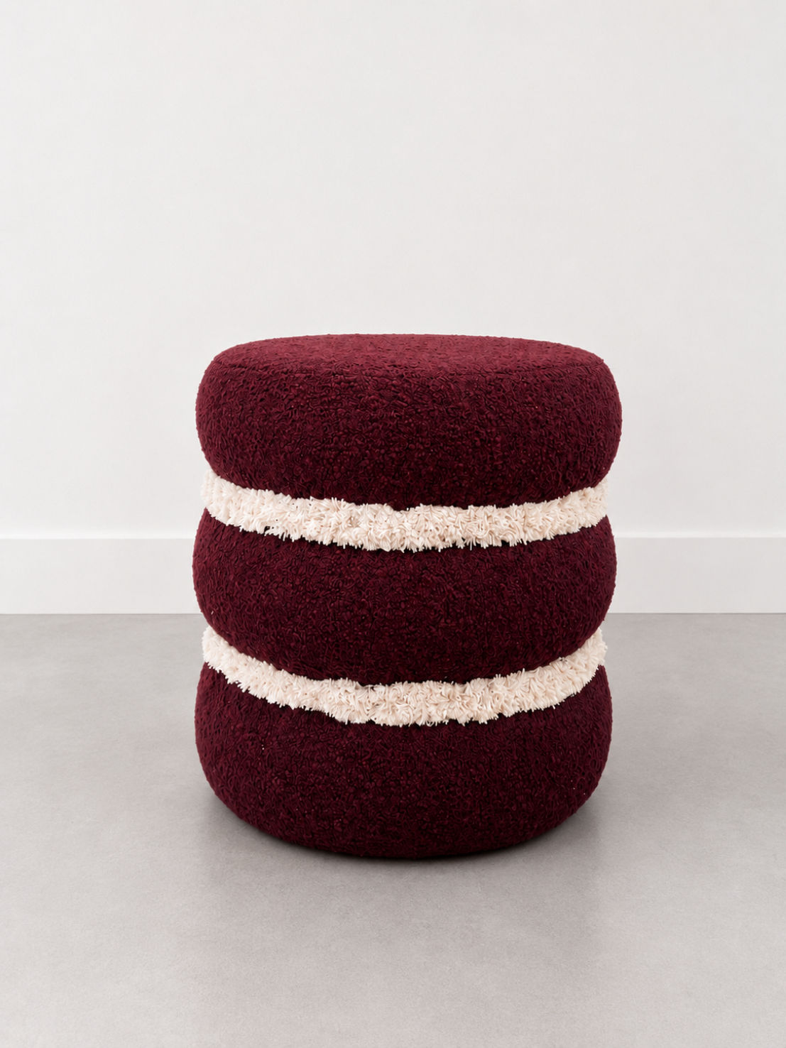 Fabric Sample ~ Bomba Pouf Boucle & Trim