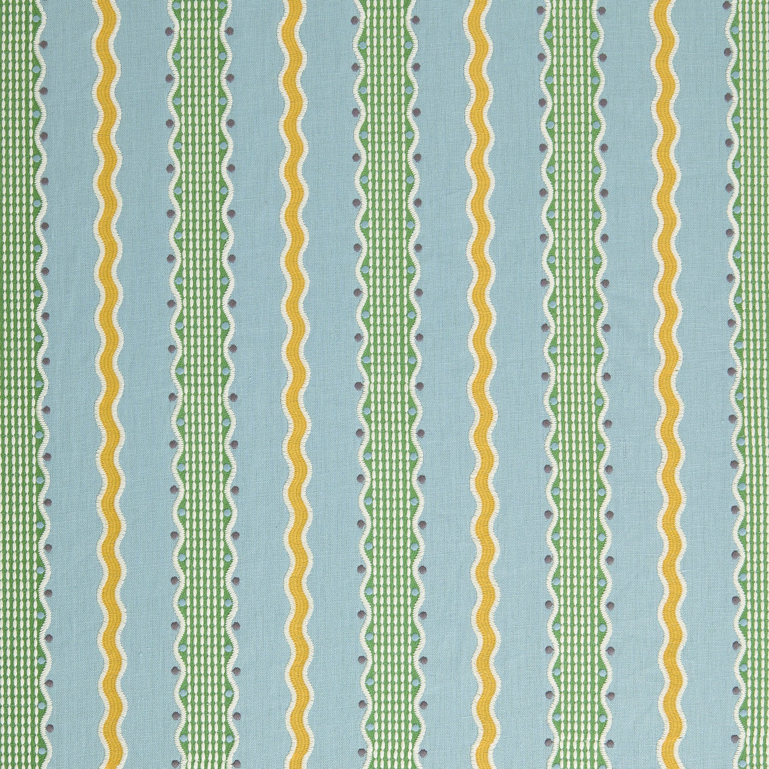 Fabric Sample ~ Hermia Springtime Linen - Cotton Mix