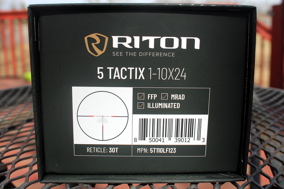 Thumbnail: Riton 5 Tactix 1-10X24 LPVO Riflescope