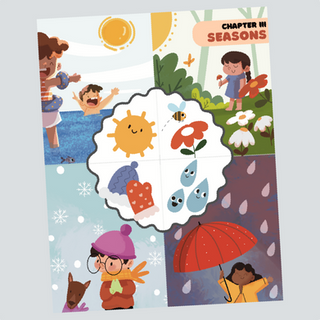 Lesson on different seasons like spring, summer, monsoon and winters