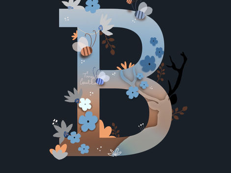 B