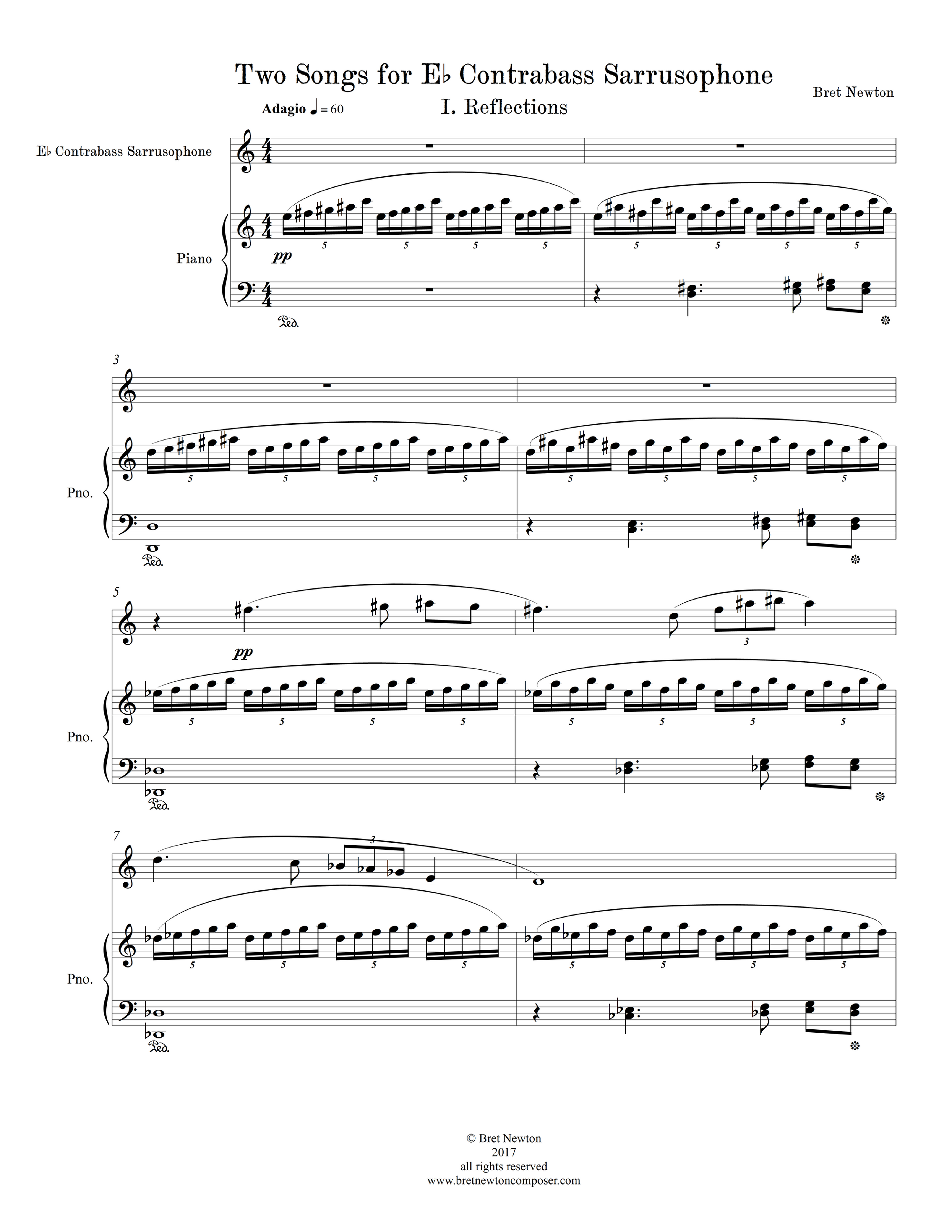 Two Songs for E-flat Contrabass Sarrusophone