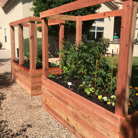 (2) 2-Foot Tall Beds with 4x4 Posts