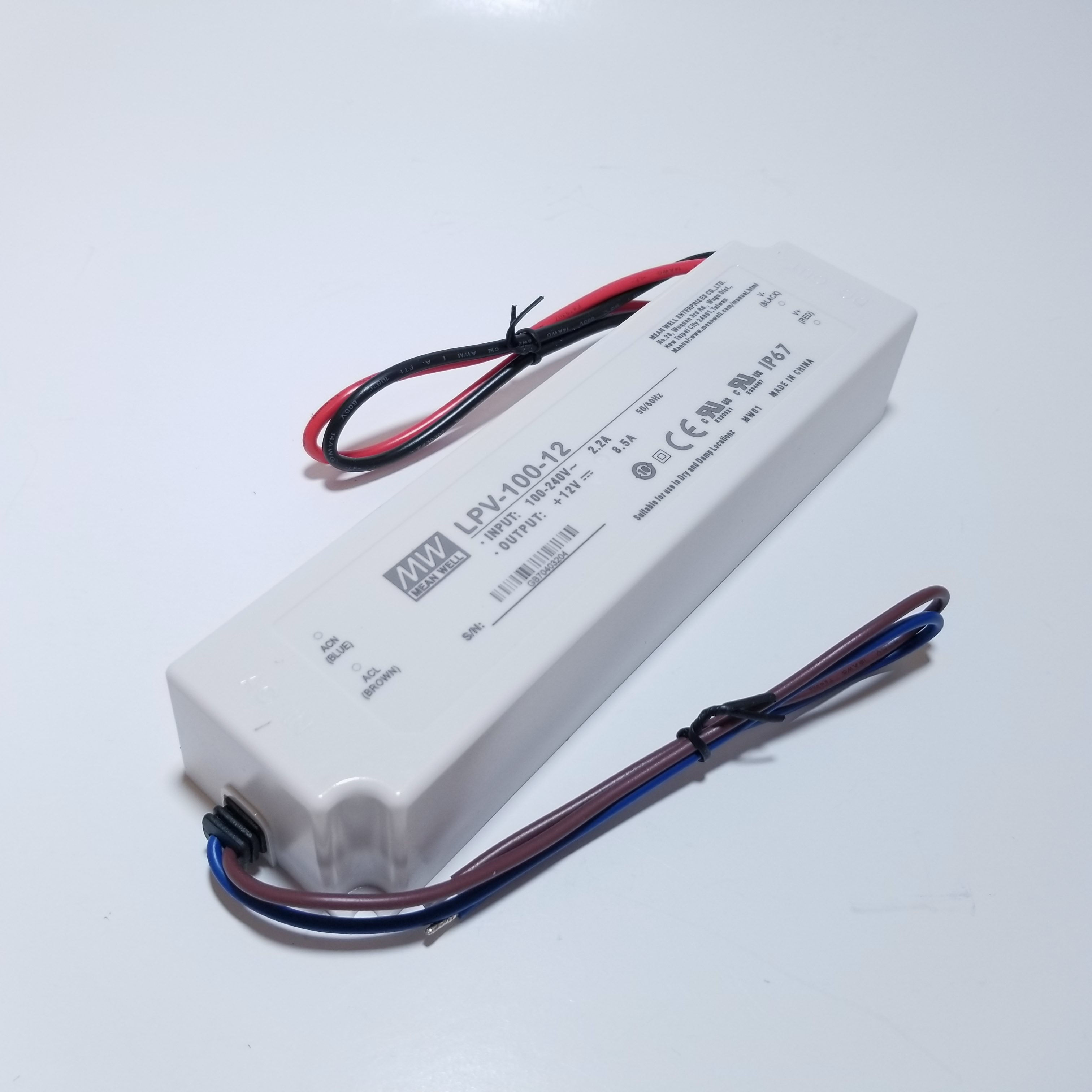 12V 100W Class 2 Power Supply