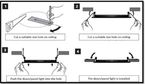 Thumbnail: 12V Gobo 4" Slim Panel White 3CCT 8W Dimmable