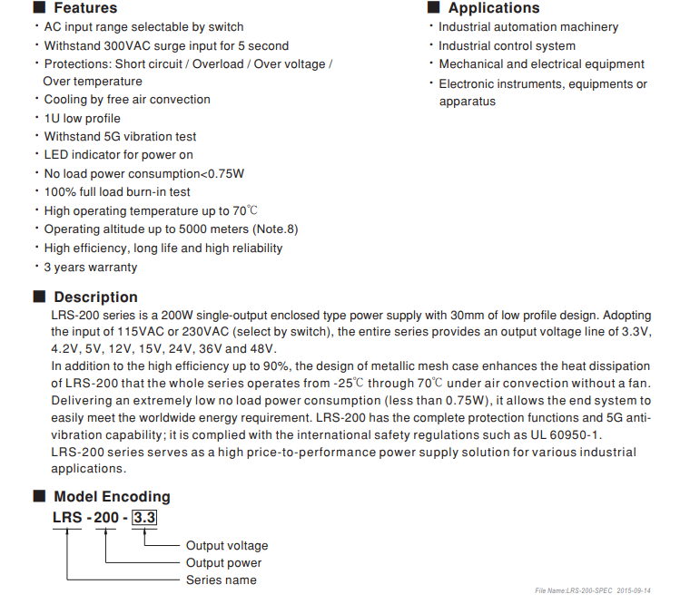 Thumbnail: 24V 200W Power Supply