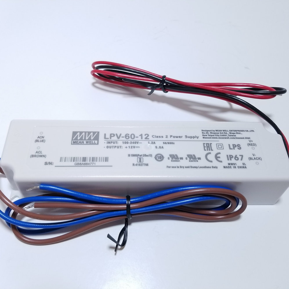 12V 60W Class 2 Power Supply | ajaxlighting