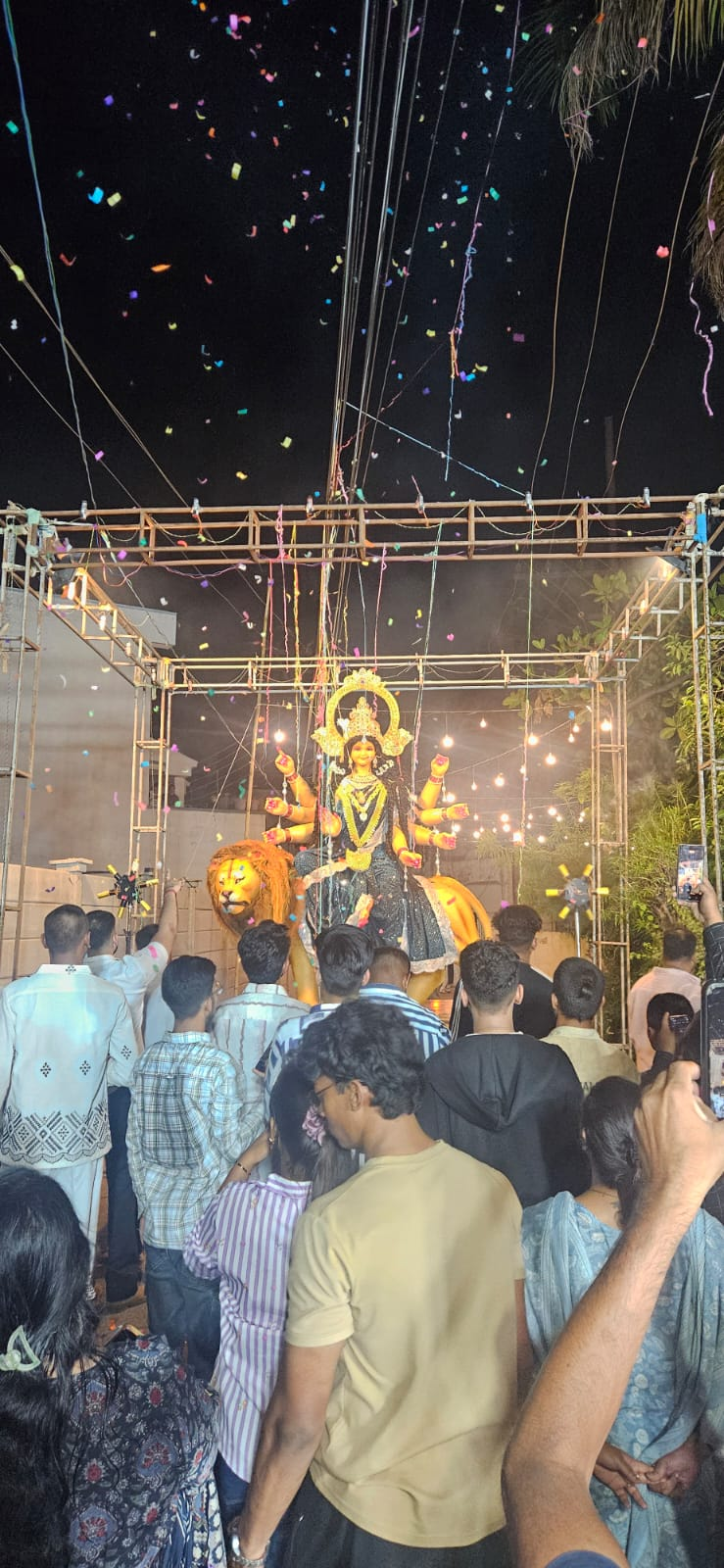 डीडी नगर युवा जागरण दुर्गोत्सव समिति में माता रानी का भव्य आगमन...