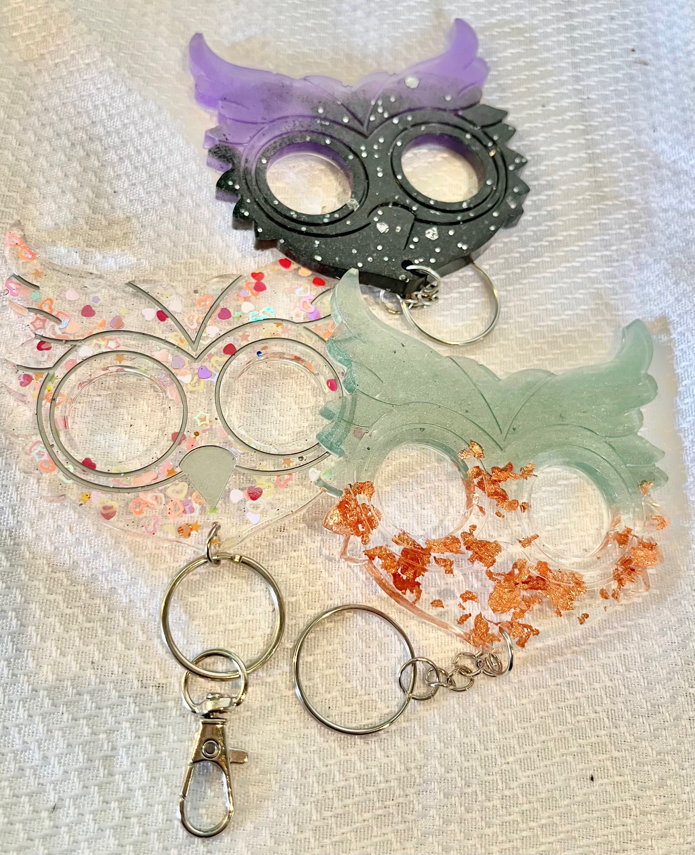 Owl self defense keychain