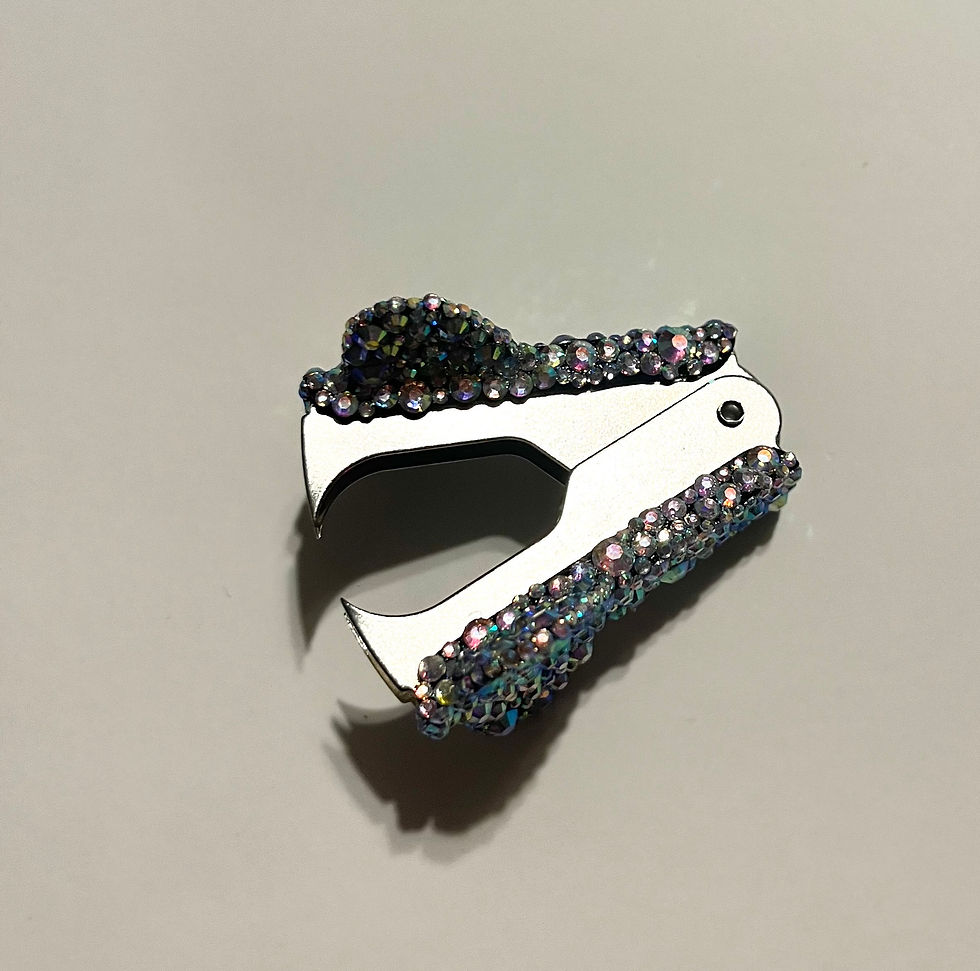 Thumbnail: Crystal Bedazzled stapler remover, bling office supplies, glam office supplies