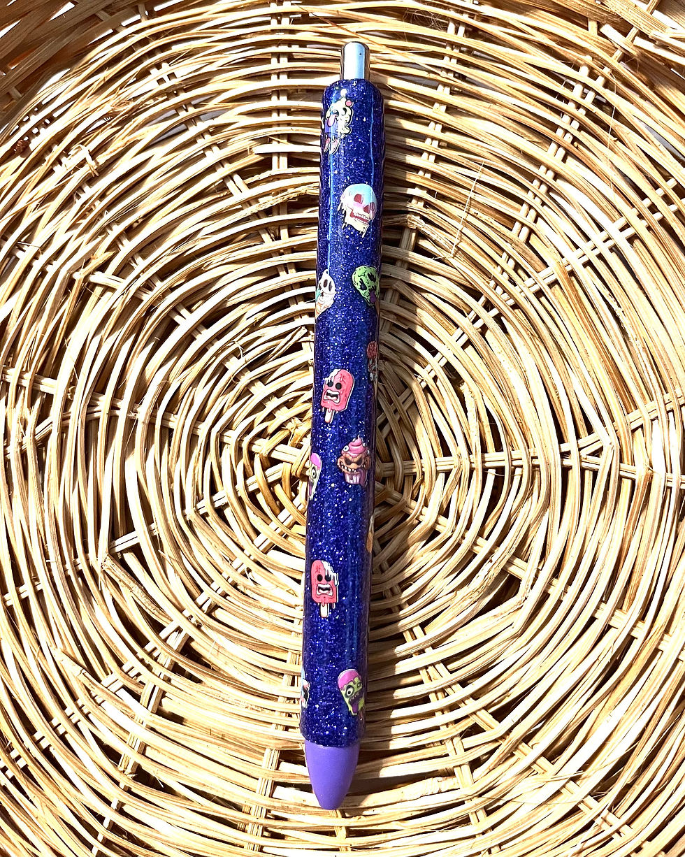 Thumbnail: Halloween glitter pen, zombie pen, zombie glitter pen