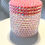 Thumbnail: Pink bedazzled jar, bling jar, glam pill jar, rhinestone storage container