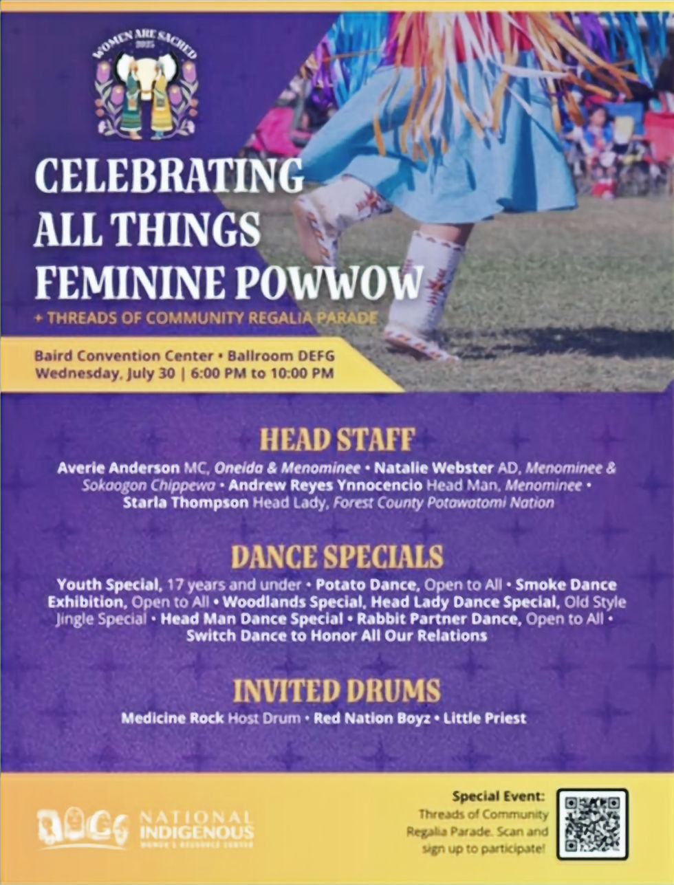 Celebrating All Things Feminine Pow Wow - Head Woman Dancer