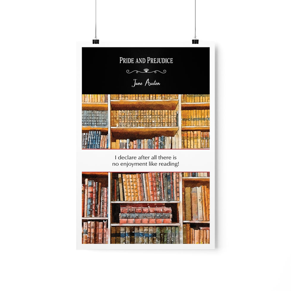 Thumbnail: Jane Austen Library Poster
